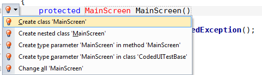 Create Main Screen Class